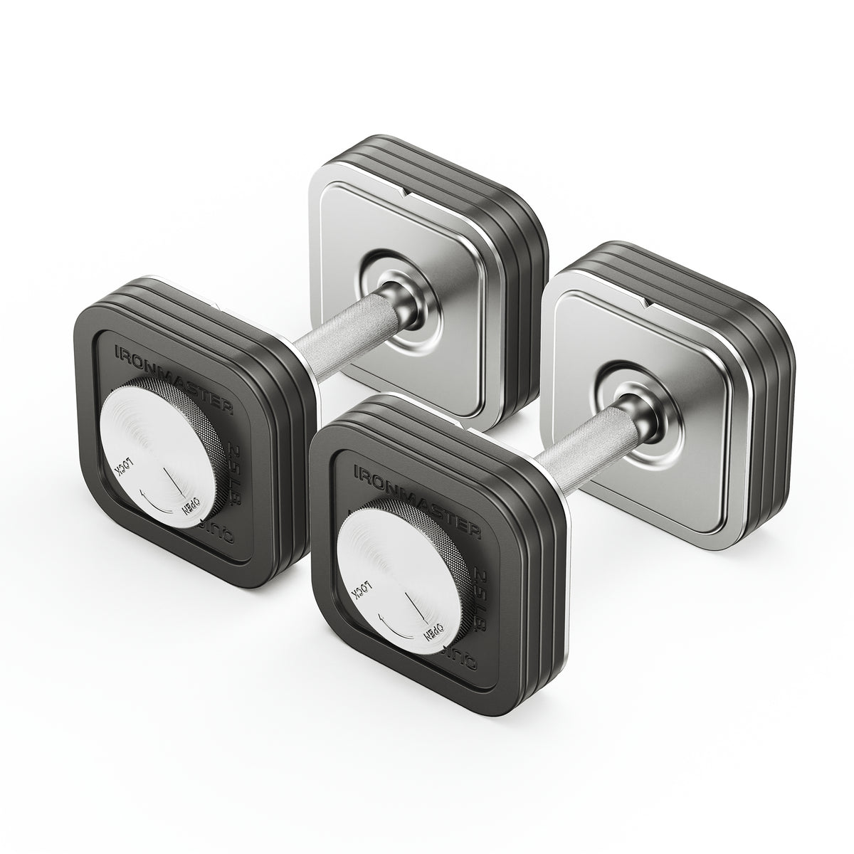 Quick-Lock Adjustable Dumbbell System 45 lb Set
