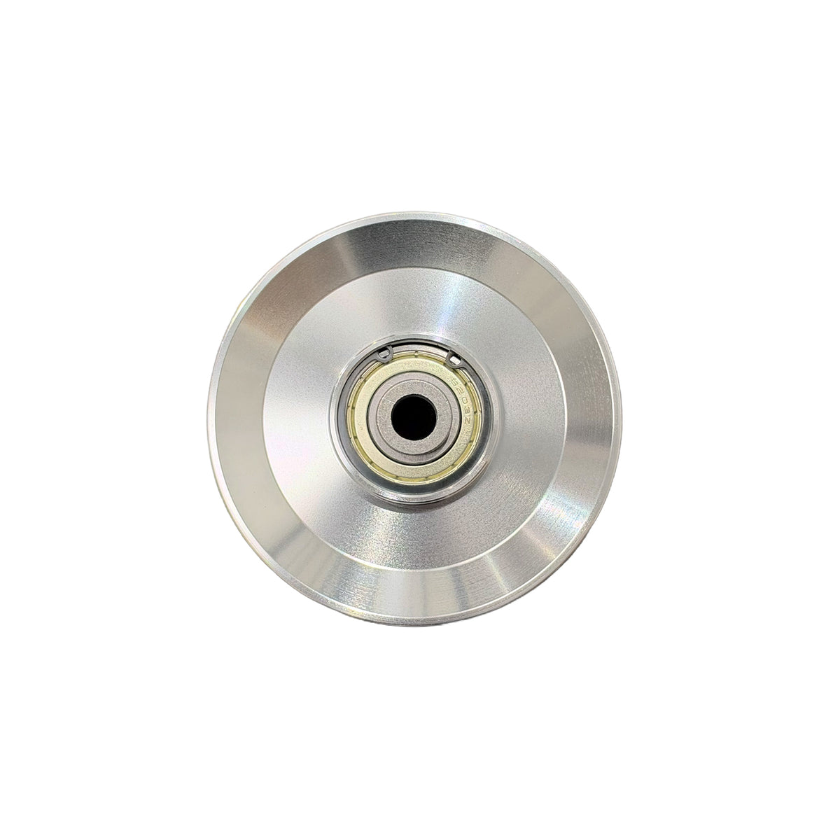 Silver anodized aluminum cable pulley image
