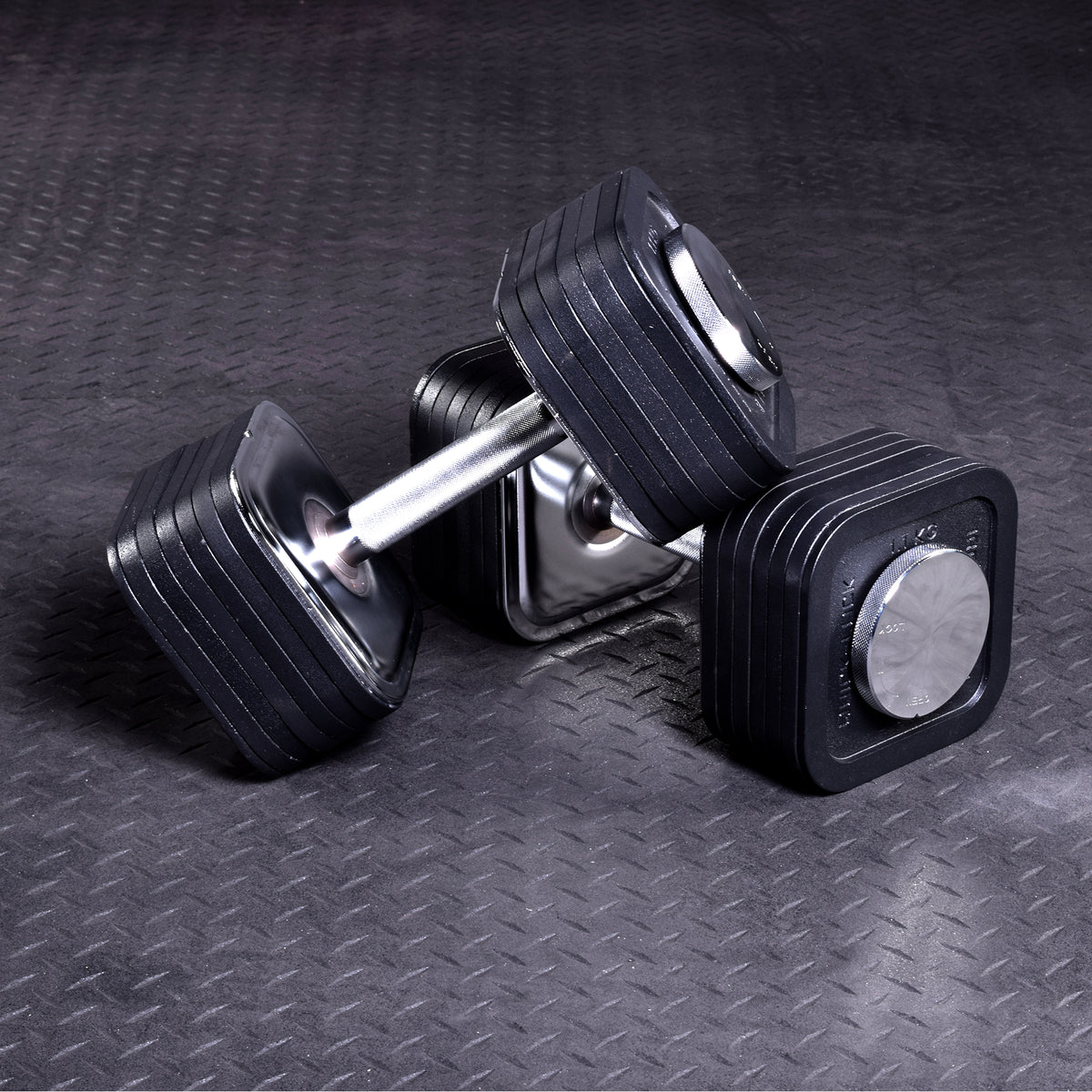 Quick-Lock Adjustable Dumbbell System 75 lb Set
